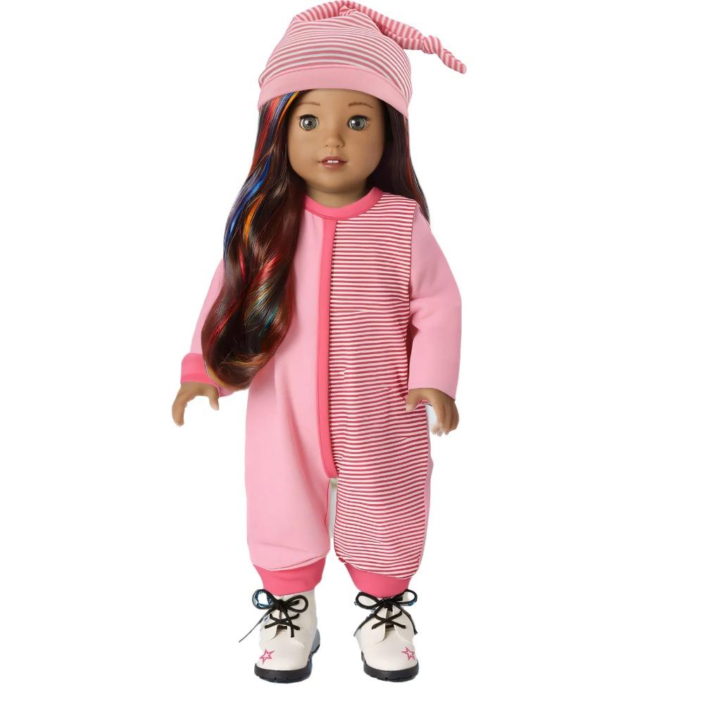 

Одяг для ляльки Топ+Штани Боді для 18-дюймової американської ляльки та 43-сантиметрової ляльки-реборн Одяг Аксесуари Іграшки для дівчинки Our Generation only clothes