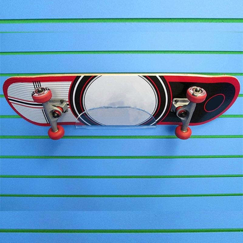 Skateboard Wall Mount Longboard Invisible Clear Hanger Display Rack Shelf for Fits Skateboard Longboard Skis Snowboard