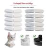 Boîte Magique pour Chat Distributeur d'Eau Triangulaire Filtre - Coton de Qualité Alimentaire