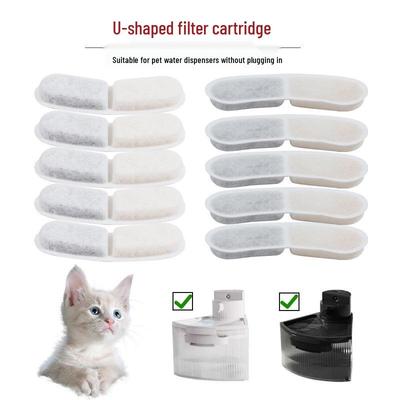Dispenser Acqua Triangolare Filtro per Lettiera Magica per Gatti - Cotone per Uso Alimentare