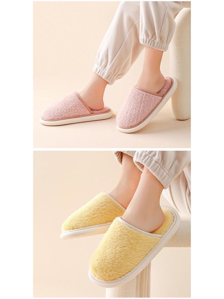 Clearance: Women's Thick Sole Furry Slippers, Warm Non-Slip for Outdoor and Home.