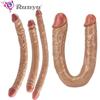 Dildo Double Long Realistic Dildos Cock Vaginální anální kolík Produkty pro dospělé Penis pro ženy Sexuální hračky