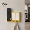Elegant Wall Mounts Switch Decor Hook, Mounted Space Saving Design, Remote Control Decorative Entryway Hooks Storage Box, Key Holder for Living