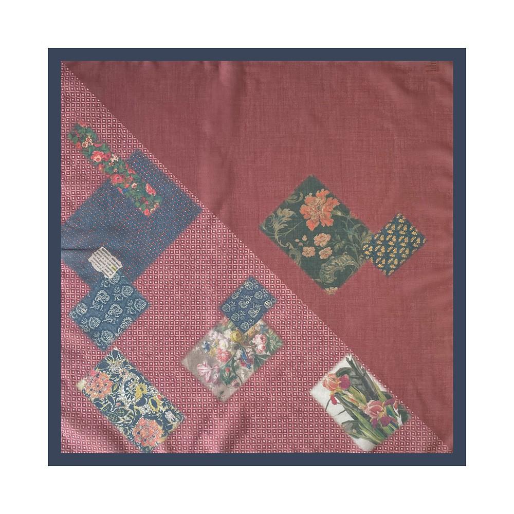 Oil Painting Retro Literary Silk Scarf Cotton Square Scarf Versatile Cashew Nut Silk Scarf 70 Square Scarf Elegant Decorative Waist Seal Belt Scarf