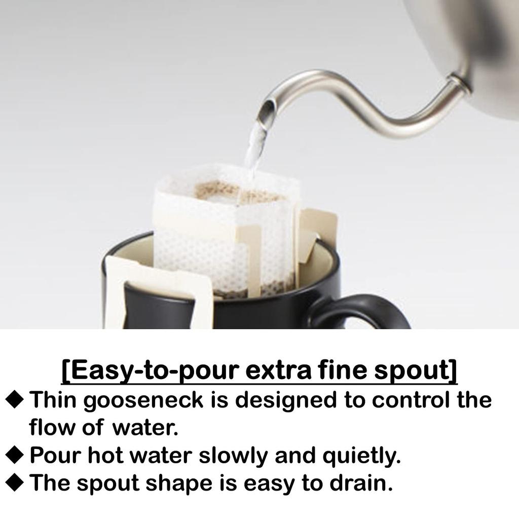 Miyazaki Seisakusho Miyacoffee Drip Pot for One Cup 0.4L No Open Fires Matte Bran MCO-7