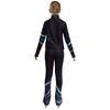 Girls Figure Skating Costume Long Sleeve Printed Sweatshirt Jacket Leggings Gymnastics Dance Practice
