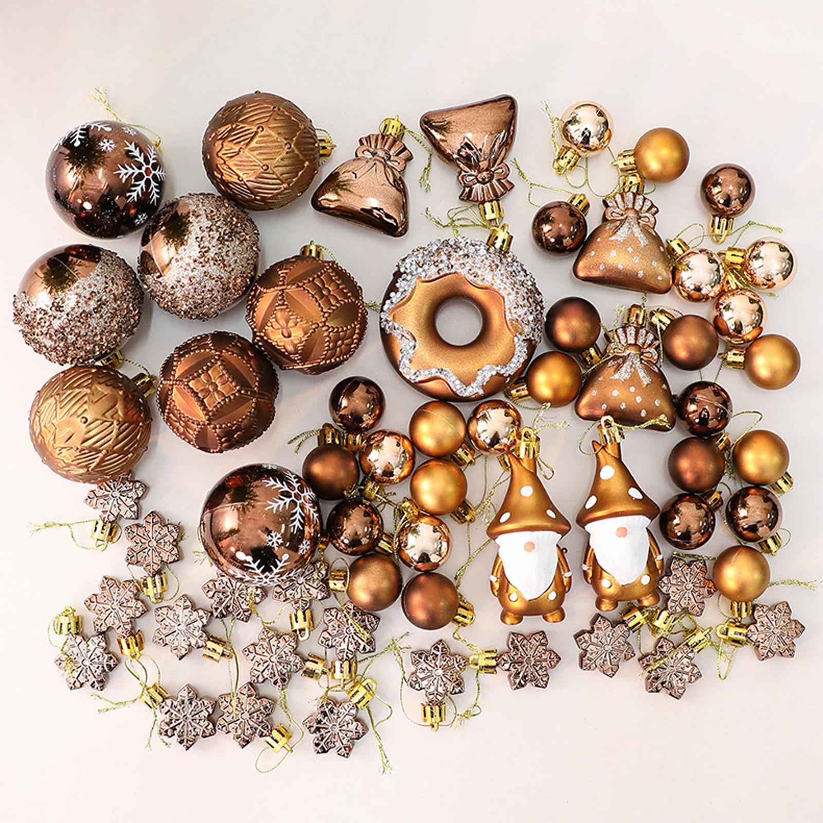 

Christmas Gift Painted Christmas Ball Set Ornament, Christmas Decoration, Christmas Tree Ornament One Size