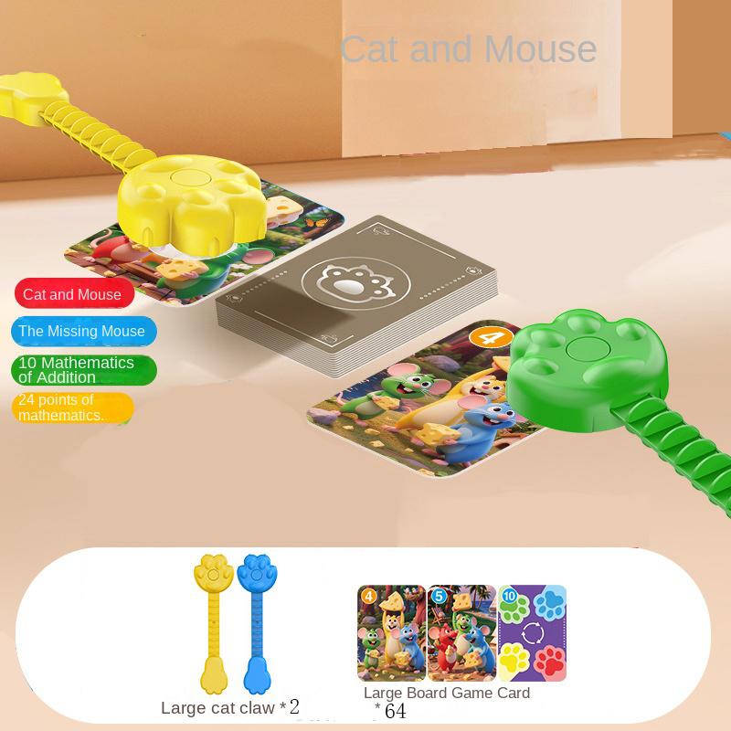 Non-Toxic Cats Catch Mice Board Games Kids Toys Family Party Social Games Funny Card Memory Logical Thinking Children Education Table Game