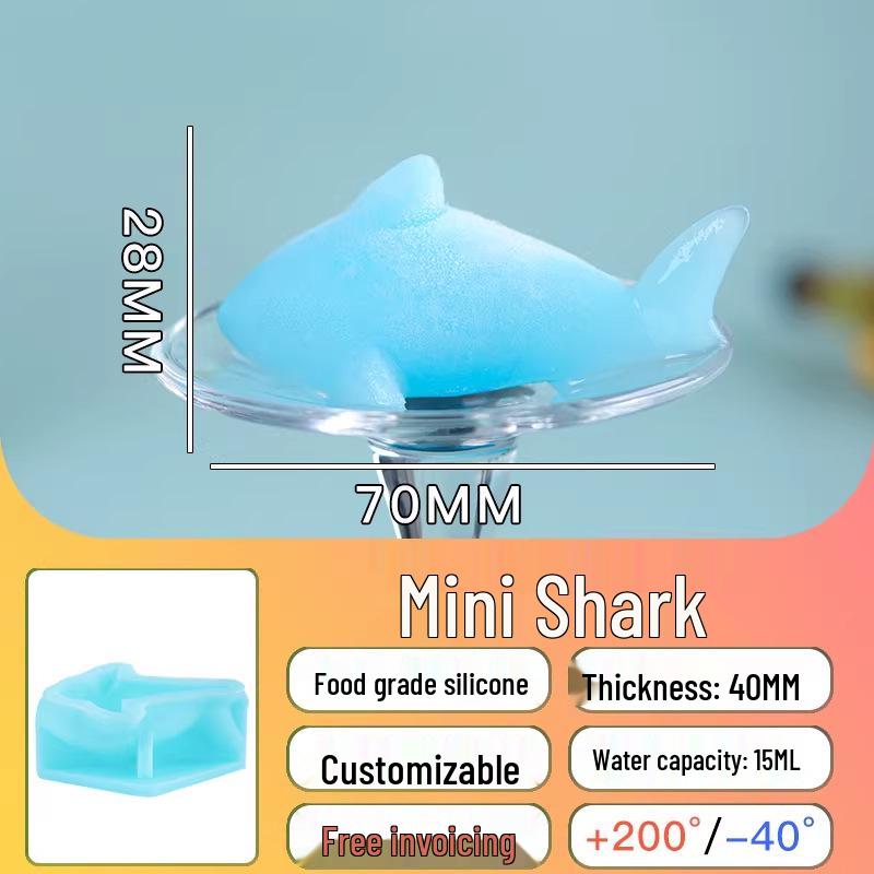 Crocodile-Shaped Silicone Ice Cube Tray for Whiskey – Large, Food-Grade, Cartoon Design