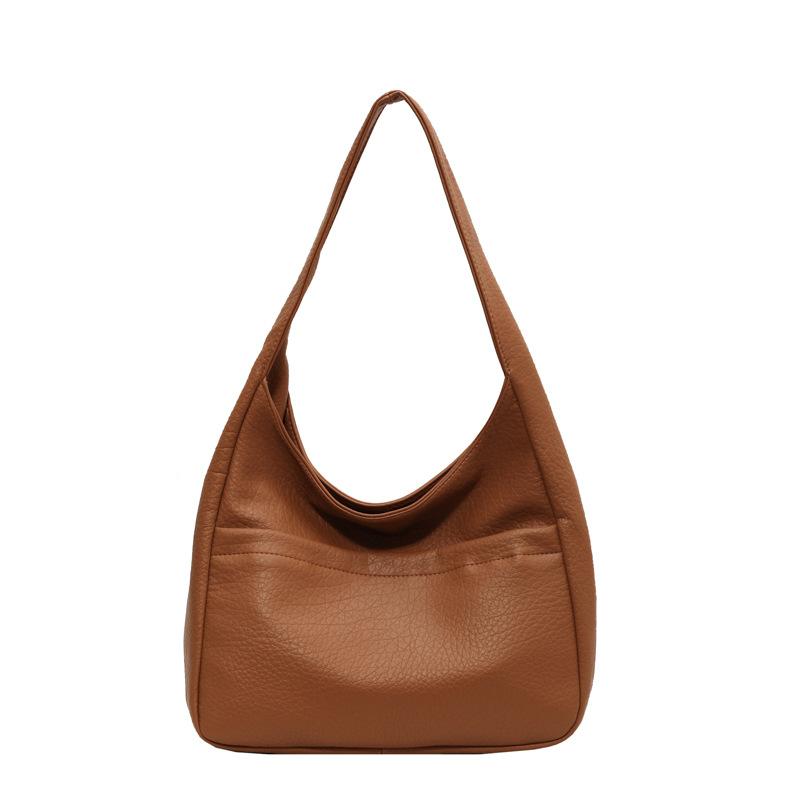 

Сумка женская нишевый дизайн подмышечная 2025 новая трендовая осенняя мода высококачественная текстура портативная для поездок на работу на плечо коричневый