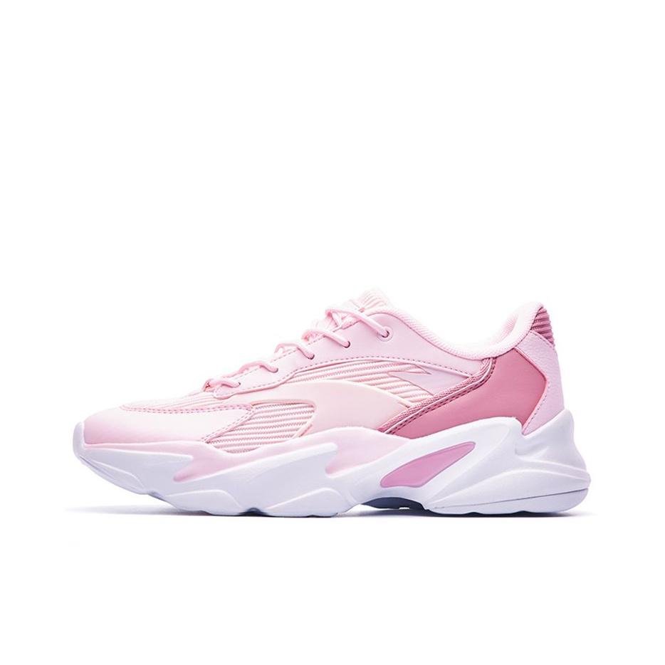Anta Casual Dad Shoes Women Sneakers White Pink 12818852-4