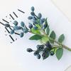 Fake Berry Plant Anti-fading Decorative Realistic Looking Beautiful Living Room 3-fork Artificial Bean Branch Flower for Household
