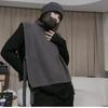 Women's Knit High-Neck Poncho Vest