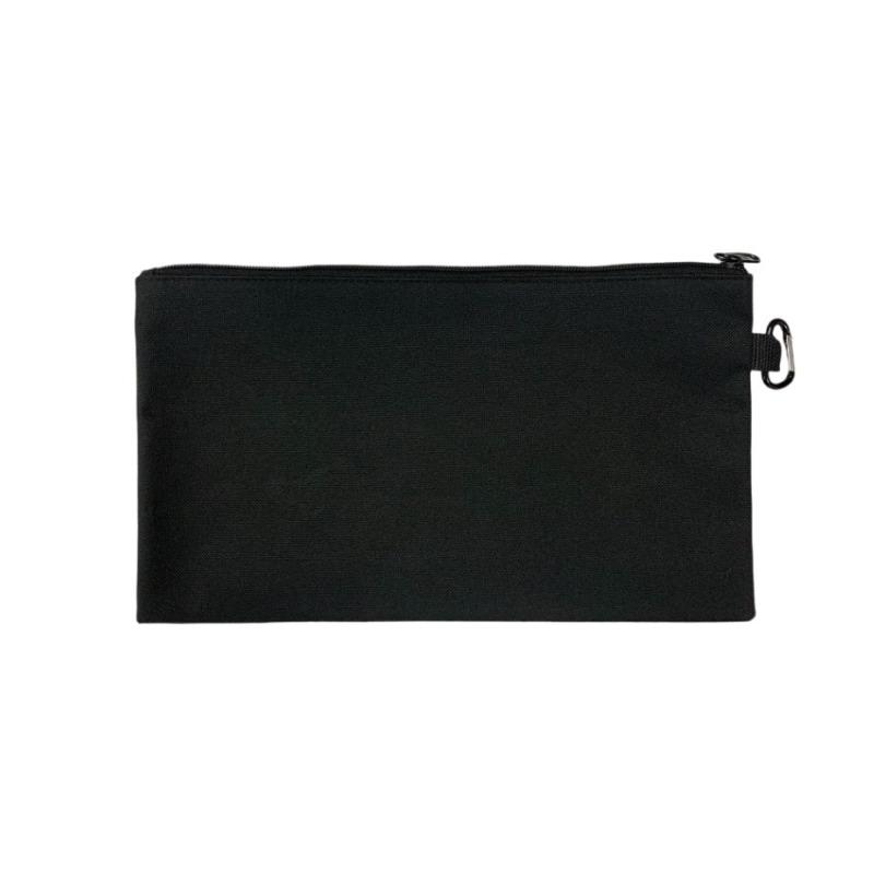 

1Pc Multipurpose Storage Tool Pouches Premium Tool Bag With Zipper And Carabiner For Camping Woodworking Electrician Gardening чорний
