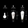 12/25pcs Hard Wood Solid Wall White Picture Photo Oil Painting Mirror Frame Clock Plastic Invisible Hook Hanger Clip