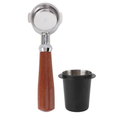 Portafiltro de Café Bottomless 51mm com 2 Orelhas Desmontável com Coletor de Pó de Café