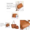 Exquisite Handbag Set For Women With Lychee Pattern In 4 Pieces