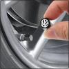 New Car Tire Valve Caps with Car Badge Keyring Keychain Set For Volkswagen MK7 MK6 MK5 Ibiza Leon FR 2 Altea Aztec Golf-4 5 6 7 Passat
