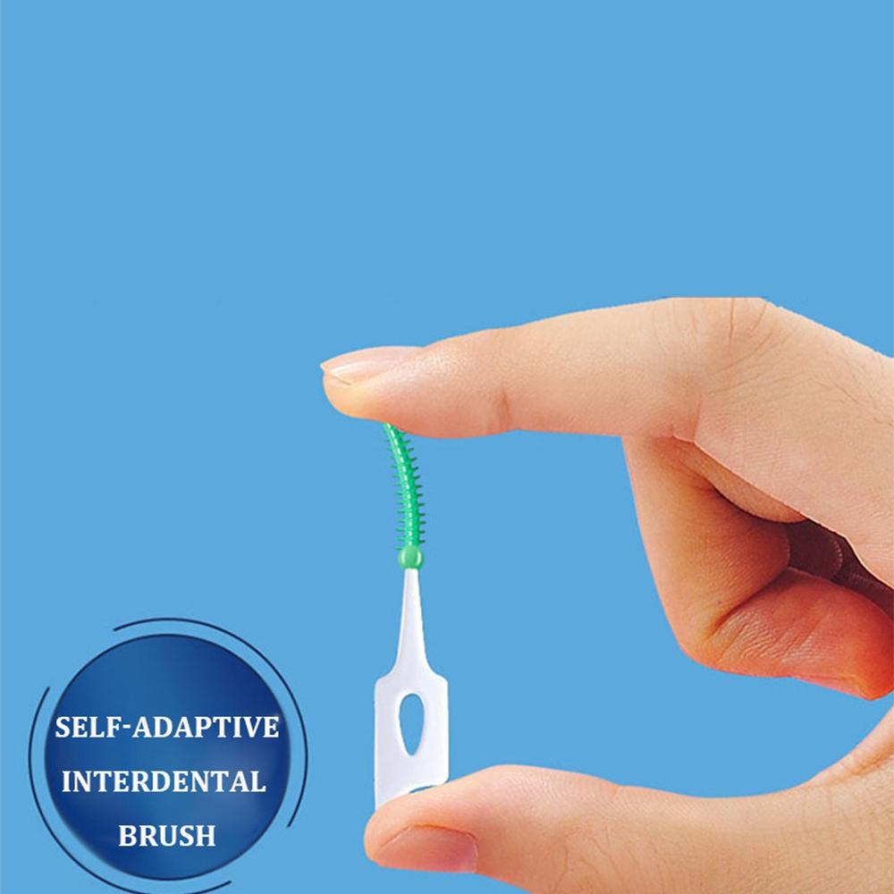 40 120 150 200 Pcs Silicone Interdental Brush Soft Tooth Cleaning Between Teeth Dental Brace Toothpick