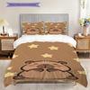 Cute Starry Bear Hug Three-piece Set (1 * Duvet Cover + 2 * Pillowcase, Without Core) 2D Flat Christmas Birthday Gift Bedding Set