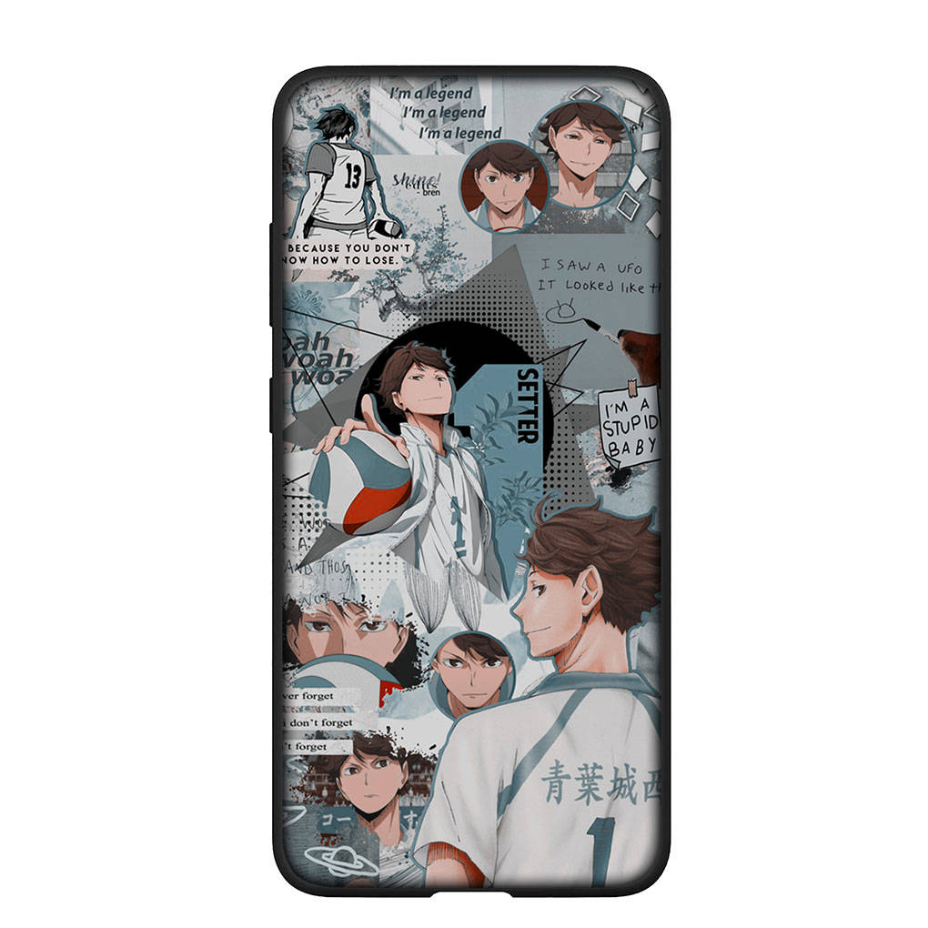 

Чехол для телефона Samsung Galaxy S25 S24 S23 iPhone 16 15 Xiaomi Redmi Note 14 13 12 16E X 11 Pro Max Moto Huawei Oikawa Tooru Haikyuu Shoyo Hinata Cover for iPhone 15 аэро