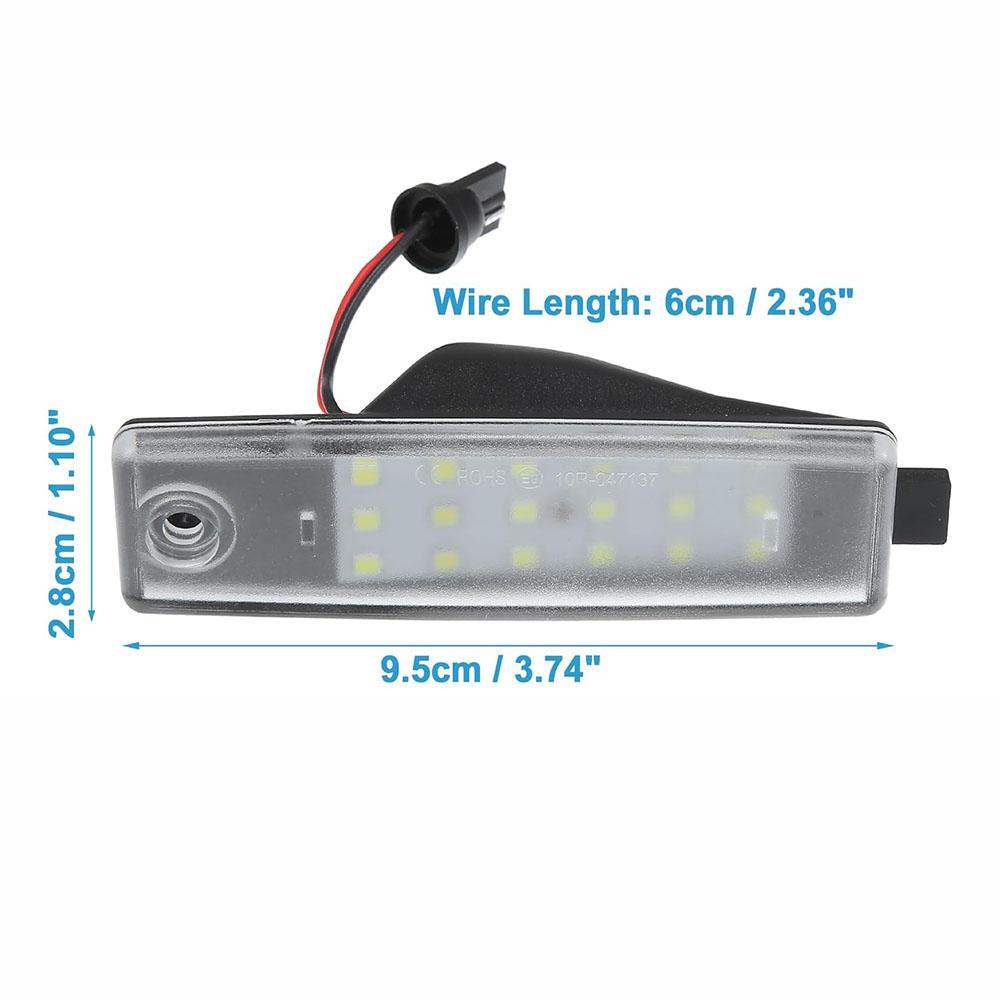 2x LED License Plate Light For Toyota Highlander 2008-2013 Lexus RX300 1999-2003
