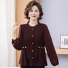 Women's Fungus Long-sleeved Cardigan Bottoming Shirt Top Spring and Autumn Fashion Slim Shirt Women's T-shirt