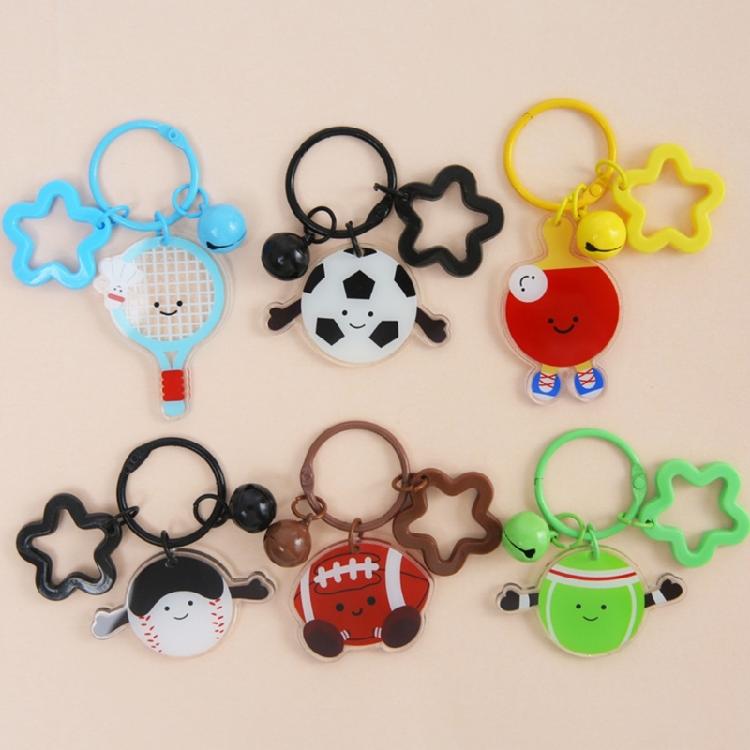 Sportlicher Harz-Schlüsselanhänger Verspieltes Design Mehrzweck-Taschenclip Kreatives DIY-Projekt Robustes Alltagsaccessoire