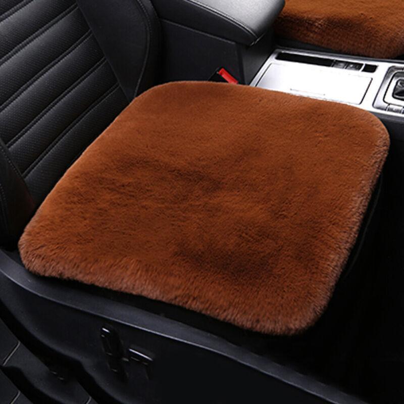 

45x45 см Подушка для автокресла, плюшевая защита, удобный коврик, квадратная подушка для сиденья на стул, искусственный мех, теплая подушка для ягодиц автомобиля 11