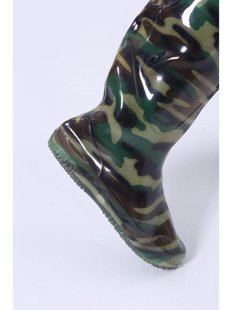 TYmy Unisex Knee-High Boots: Ideal for Farming & Fishing with Soft Soles, Knee Laces for Comfort In Wading & Plowing.
