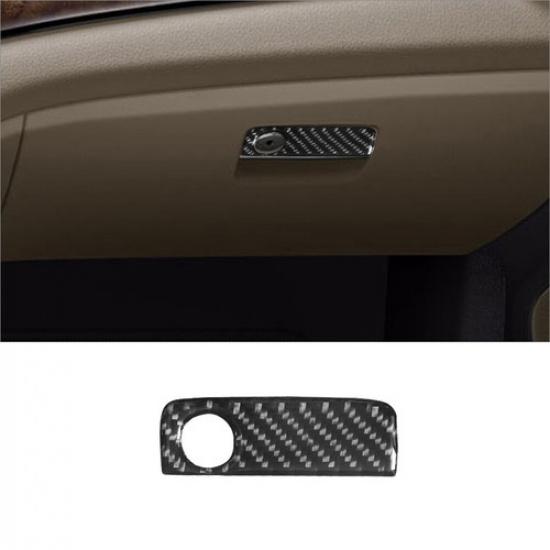 For Mercedes Benz CLA GLA Carbon Fiber Interior Glove Box Handle Cover Trim