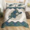 Lacrose Soft durable Quality Duvet Cover Ful Quen Lacrose Field Winter Bal Sports Games Beding Set Modern Athletic Competion Warm Comforter Cover
