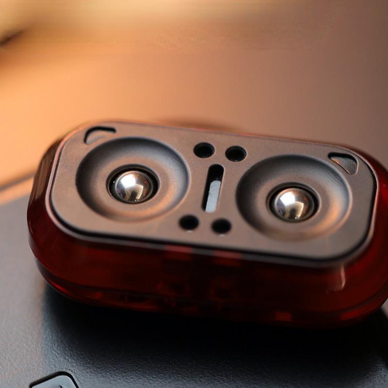Owl Magnetic Push Card Stress-Relieving Fidget Slider with Fingertip Gyroscope for Anxiety Relief Mechanical Slider Spinner Toy
