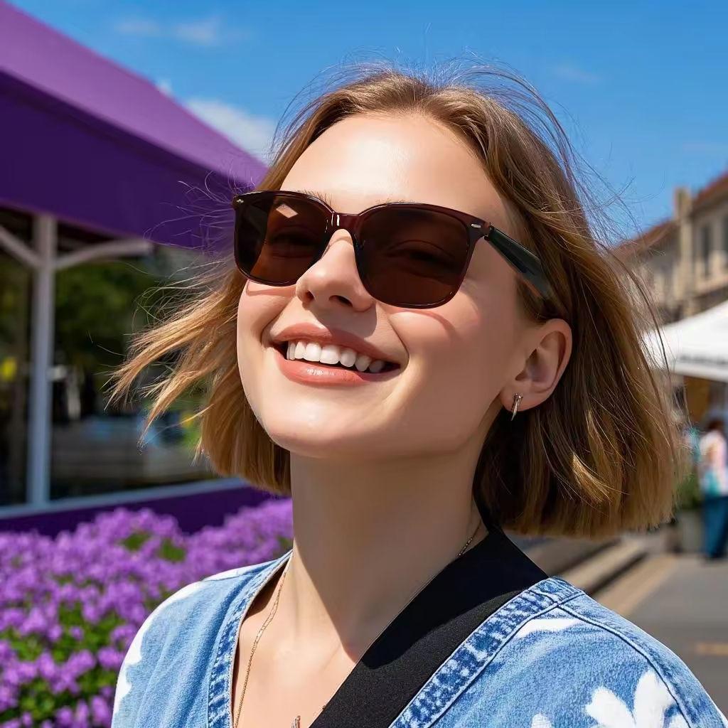 GY500 AI Smart Translation Wireless Glasses Audio Headphones BT Call Music Multiple Languages Sunglasses Outdoor Sport Glasses