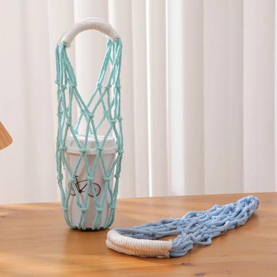Reusable Hand-Held Net Bag, 1pc Hand-Woven, Water Cup & Coffee Cup & Kettle Bag, Suitable for Giving Gifts