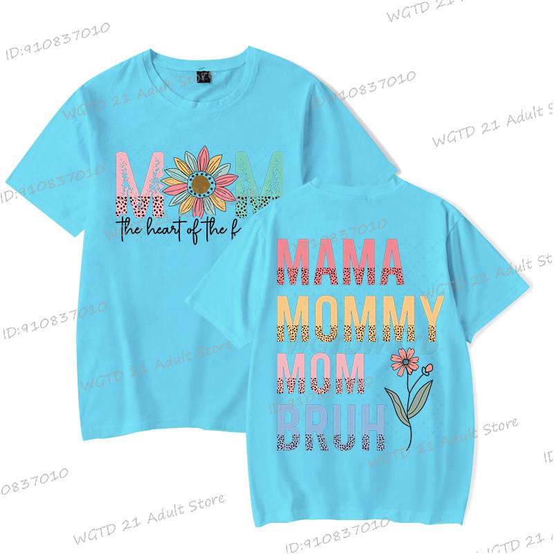 Mom Retro Letter Printed T Shirt Unisex Summer Short Sleeve Fashion Mother Gift Clothing Mama Mommy Mom Graphic Y2k Tops Tees