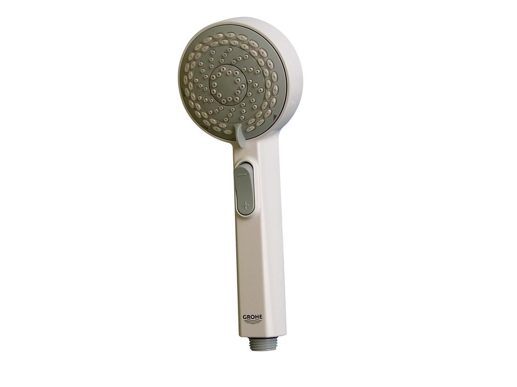 Kakudai Shower Head White Four-Way (Spree 90) #GR-26120LSO