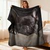 French Bulldog Print Flannel Blanket Soft Warm All-Season Cozy Throw for Sofa Office Camping Machine Washable Contemporary Style I
