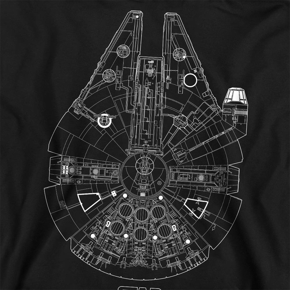 Star Wars Unisex Adult Millenium Lines Sweatshirt