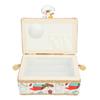 Sewing Basket Polyester Fabric Sewing Supplies Organizer with Removable Plastic Tray for Needle