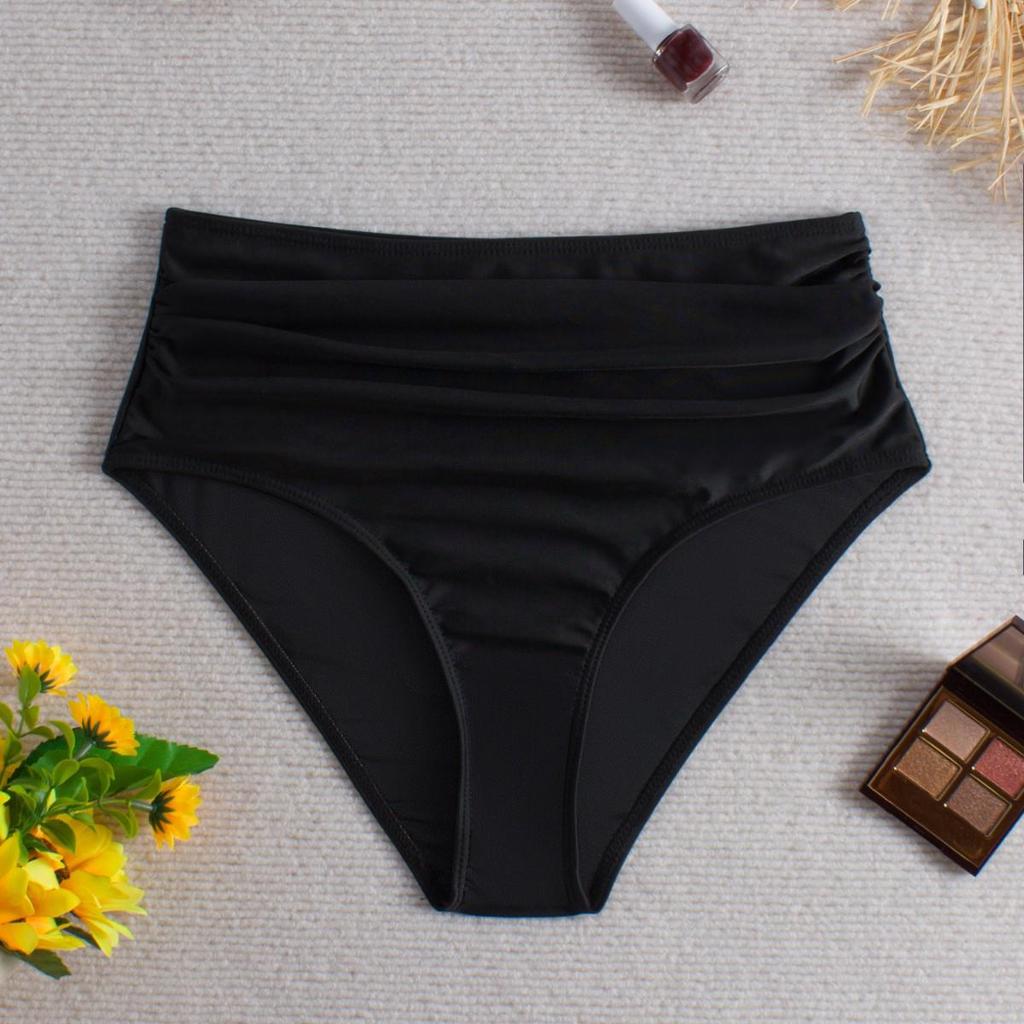 2026 European & American Black Triangle Underwear High & Low Waist New Style Hot Spring Seaside Swim Trunks Swimsuit