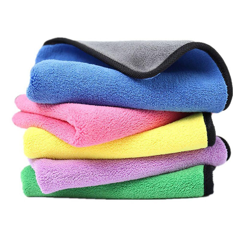Double Side 30X30CM Super Absorbent Car Wash Towel Cleaning Drying Cloth Microfiber Wiping Rags