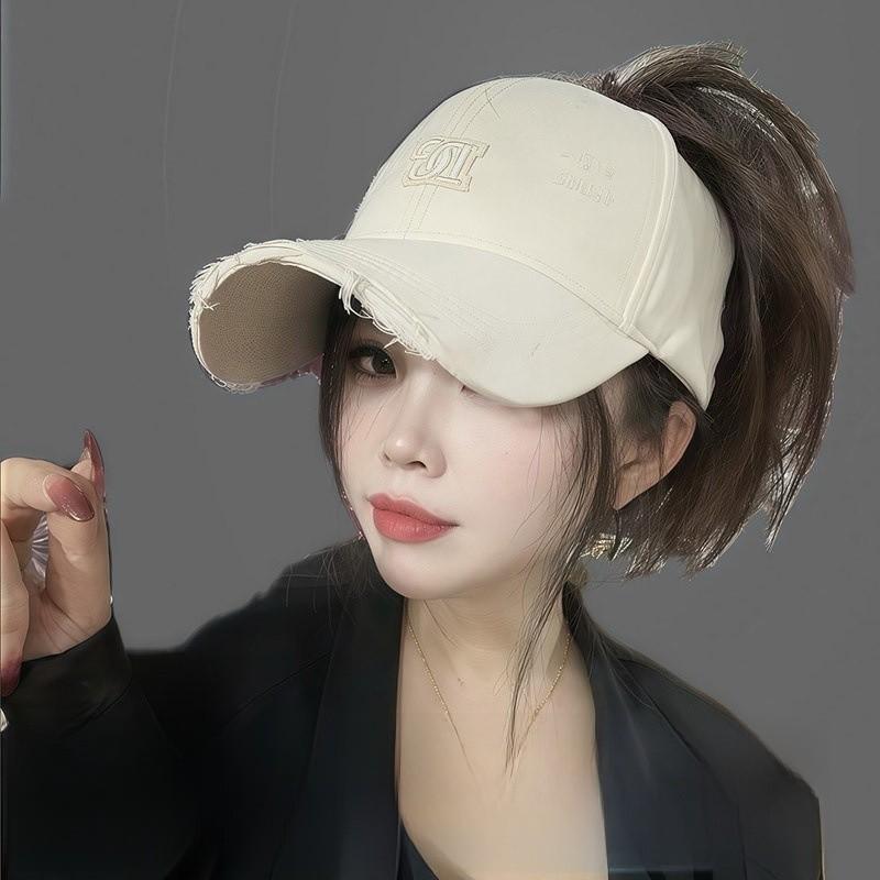 Embroidered Letter G Unstructured Baseball Cap With Sun Protection For Casual Summer Wear