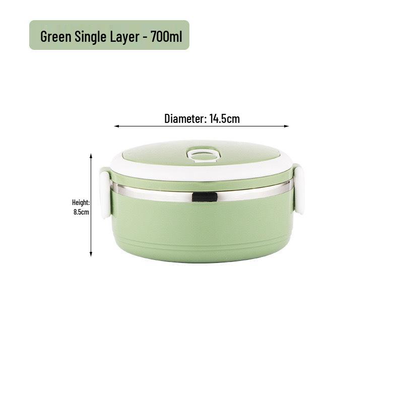 Портативный многослойный ланч-бокс из нержавеющей стали с термоизоляцией - Большой объем и герметичный, для студентов