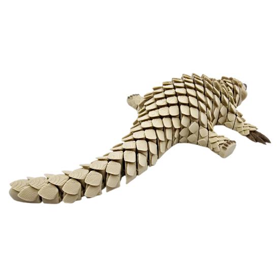 Luskoun Ozdoba 3D tištěná Vynikající design Materiál PLA Složitá socha luskouna Úleva od stresu Kloubová hračka