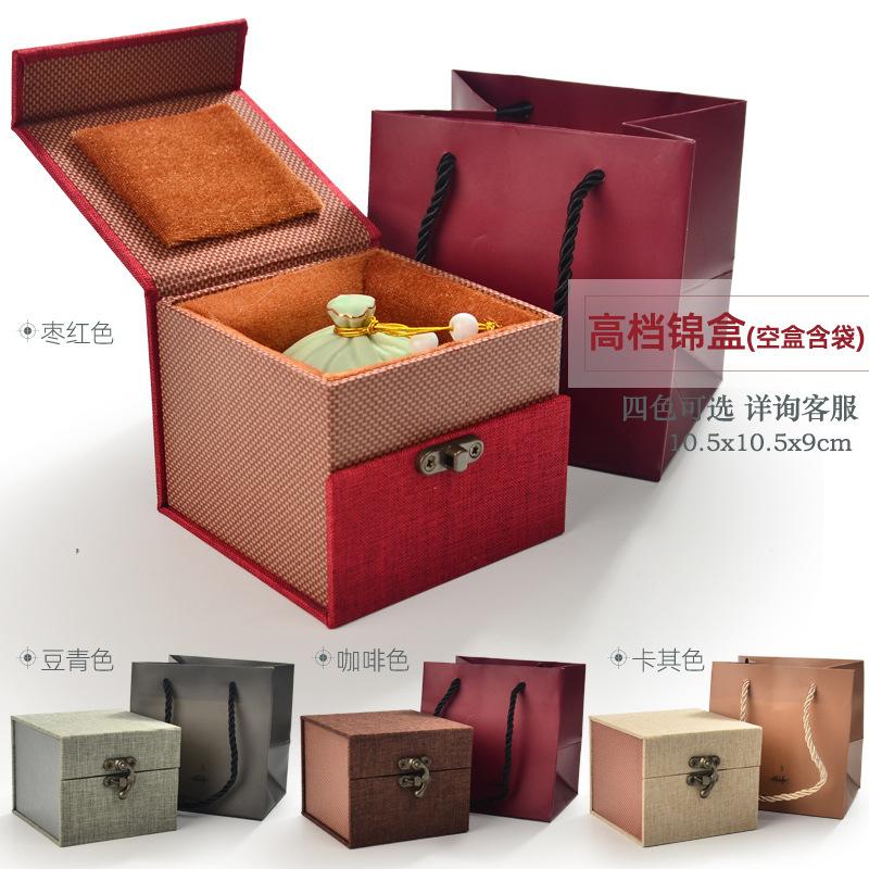 Creative Mini Ceramic Storage Jar Portable Travel Tea Can Crafts Household Food Candy Storage Jar Home Decoration Furnishings