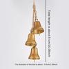 Christmas Bell Strings Pendant Gold Vintage Cow Bell Christmas Tree Decoration