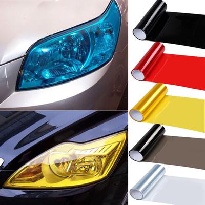 30x60cm fólie na přední světlo auta Transpare vinylová samolepicí samolepka pro auto kouřové mlhové světlo přední světlo zadní světlo Barevný obal
