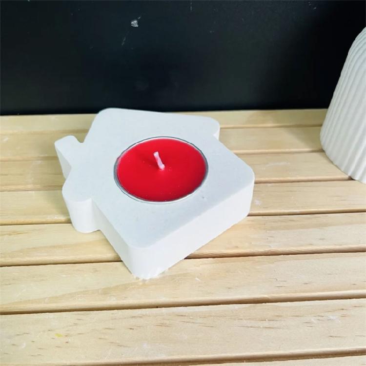 House Candlestick Molds for Candle Holder Tealight Stand