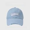 Women'S American Vintage Distressed Oversized Fit Baseball Cap, For Women Outdoor Daily Wear, Breathable Adjustable